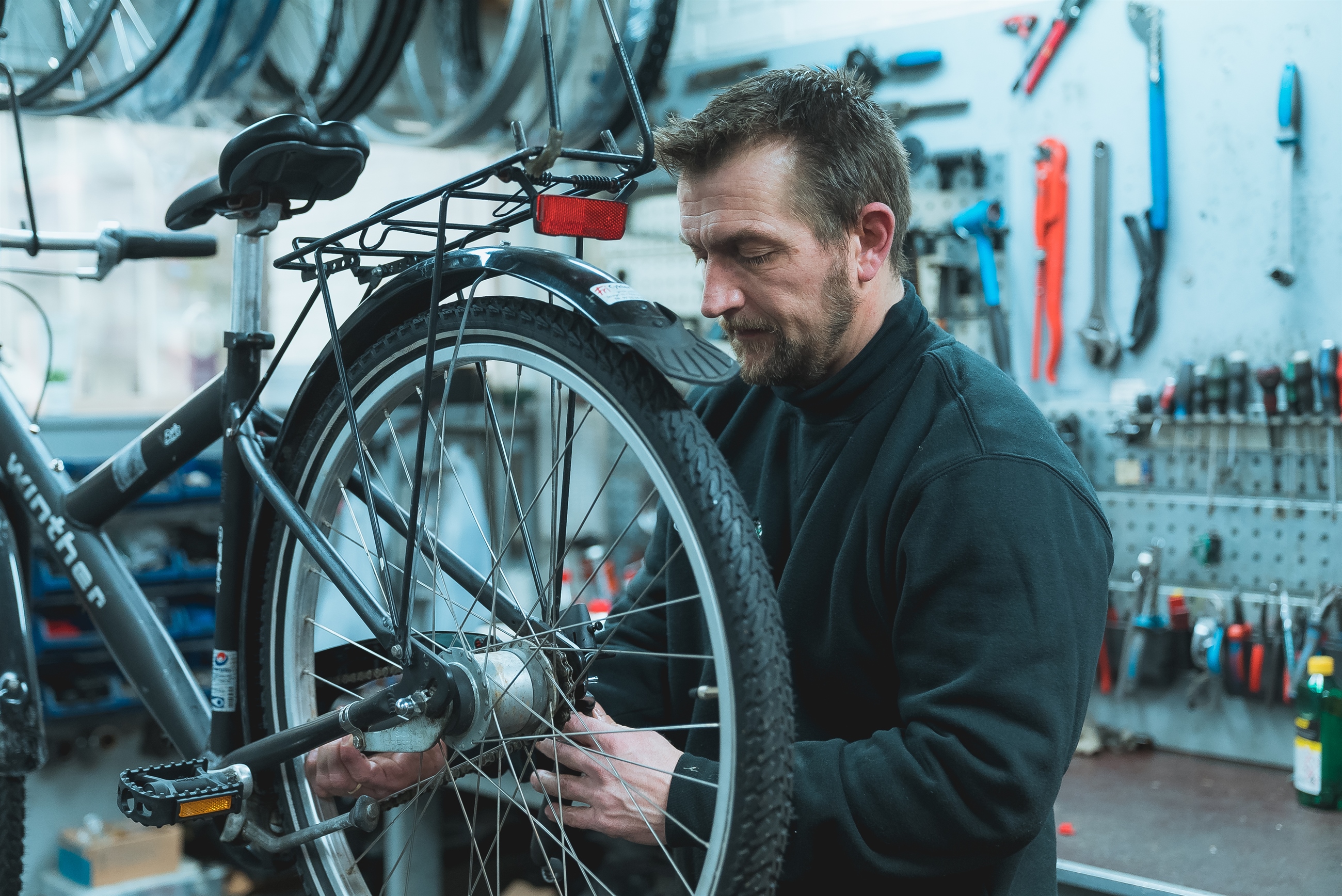 i Cykel-butik & cykelhandler Risskov & Højbjerg